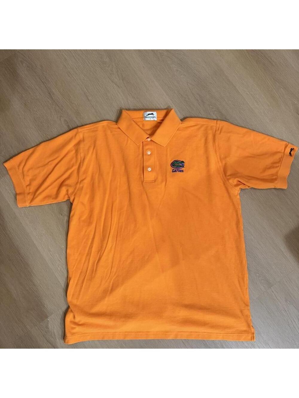 Vintage Florida Gators Slazenger Orange Short-Sleeve Polo Shirt Size XL